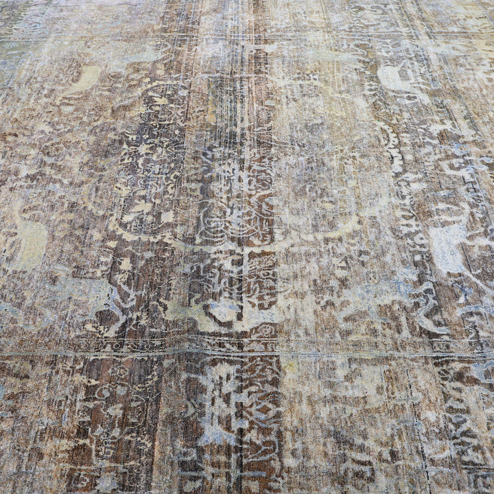 Grey Alchemy Traditional Silk Wool Blend Rug - 8'10" x 13'