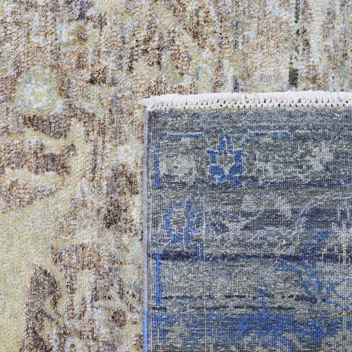 Grey Alchemy Traditional Silk Wool Blend Rug - 8'10" x 13'