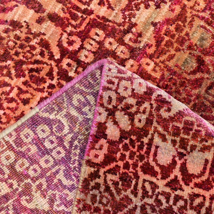 Pink Alchemy Contemporary Silk Wool Blend Rug - 8'9" x 12'