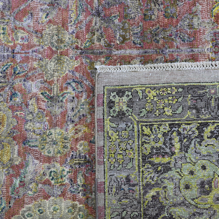 Multicolored Alchemy Traditional Silk Rug - 9'1" x 12'7"