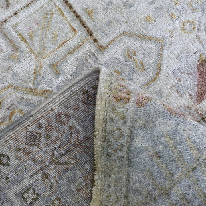 Multicolored Alchemy Traditional Silk Runner - 3'11" x 12'2"