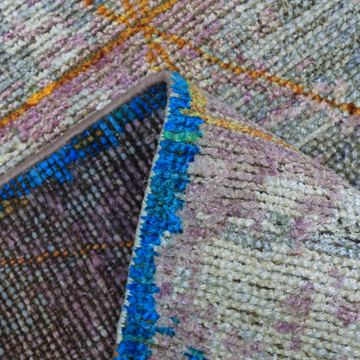 Pink Alchemy Contemporary Silk Rug - 9'1" x 11'9"