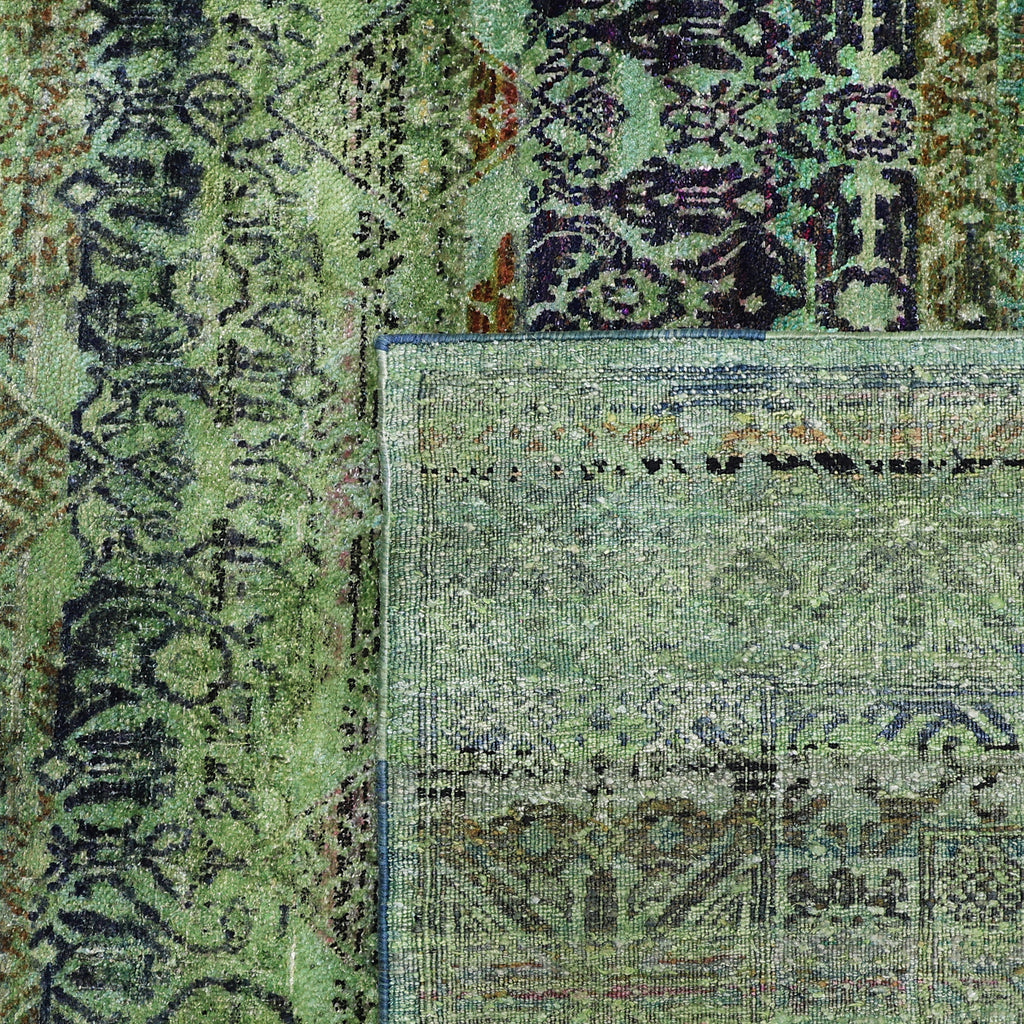 Green Alchemy Traditional Silk Rug - 8'11" x 11'10"