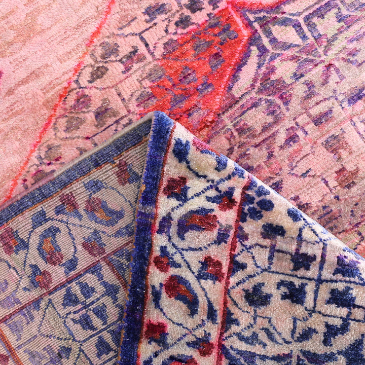 Pink Alchemy Traditional Silk Rug - 11'10" x 14'7"