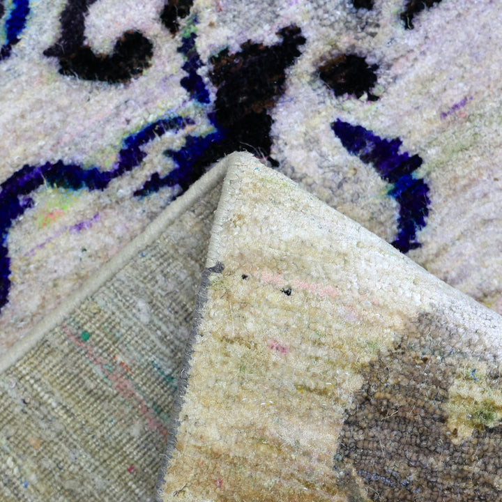 Cream Alchemy Contemporary Silk Runner - 3' x 10'8"