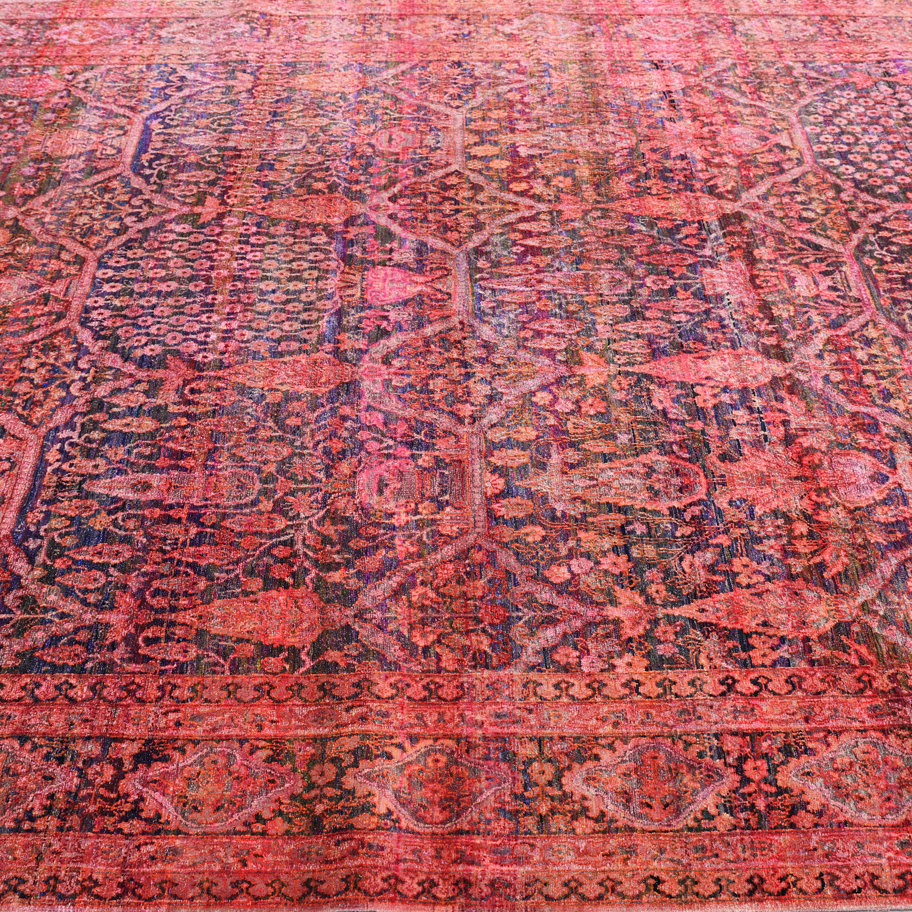 Pink Alchemy Traditional Silk Rug - 8'9" x 13'3"