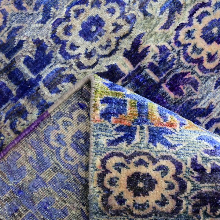 Purple Alchemy Contemporary Silk Runner - 3'1" x 14'11"