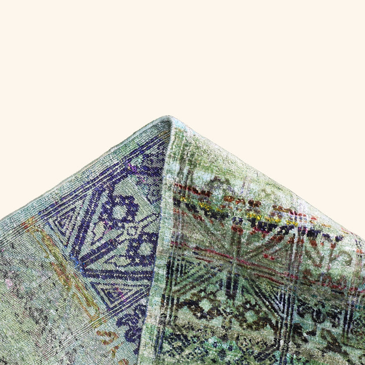 Green Alchemy Traditional Silk Rug - 8'11" x 11'10"