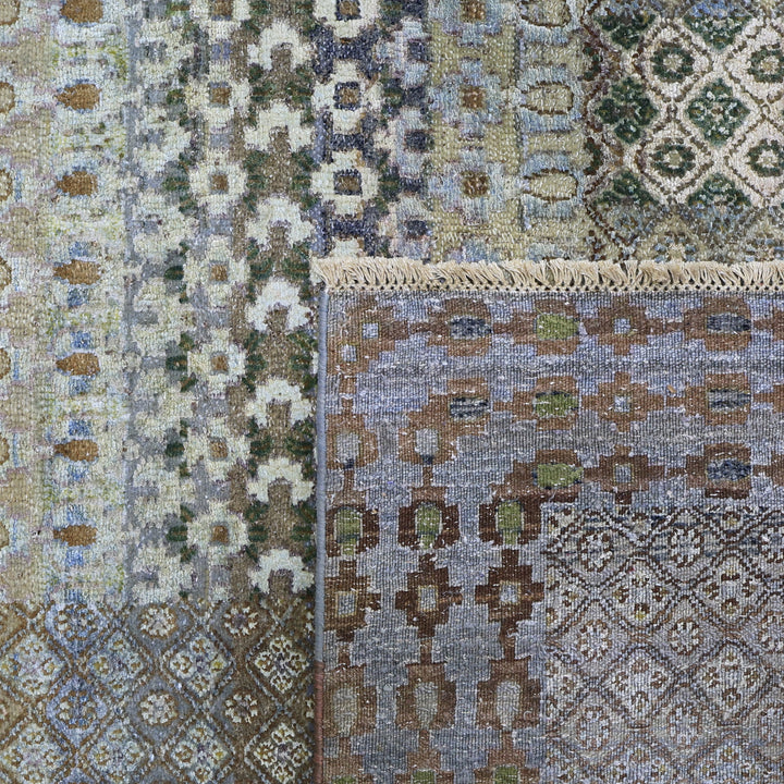 Multicolored Alchemy Traditional  Silk Wool Blend Rug - 15'10" x 20'4"