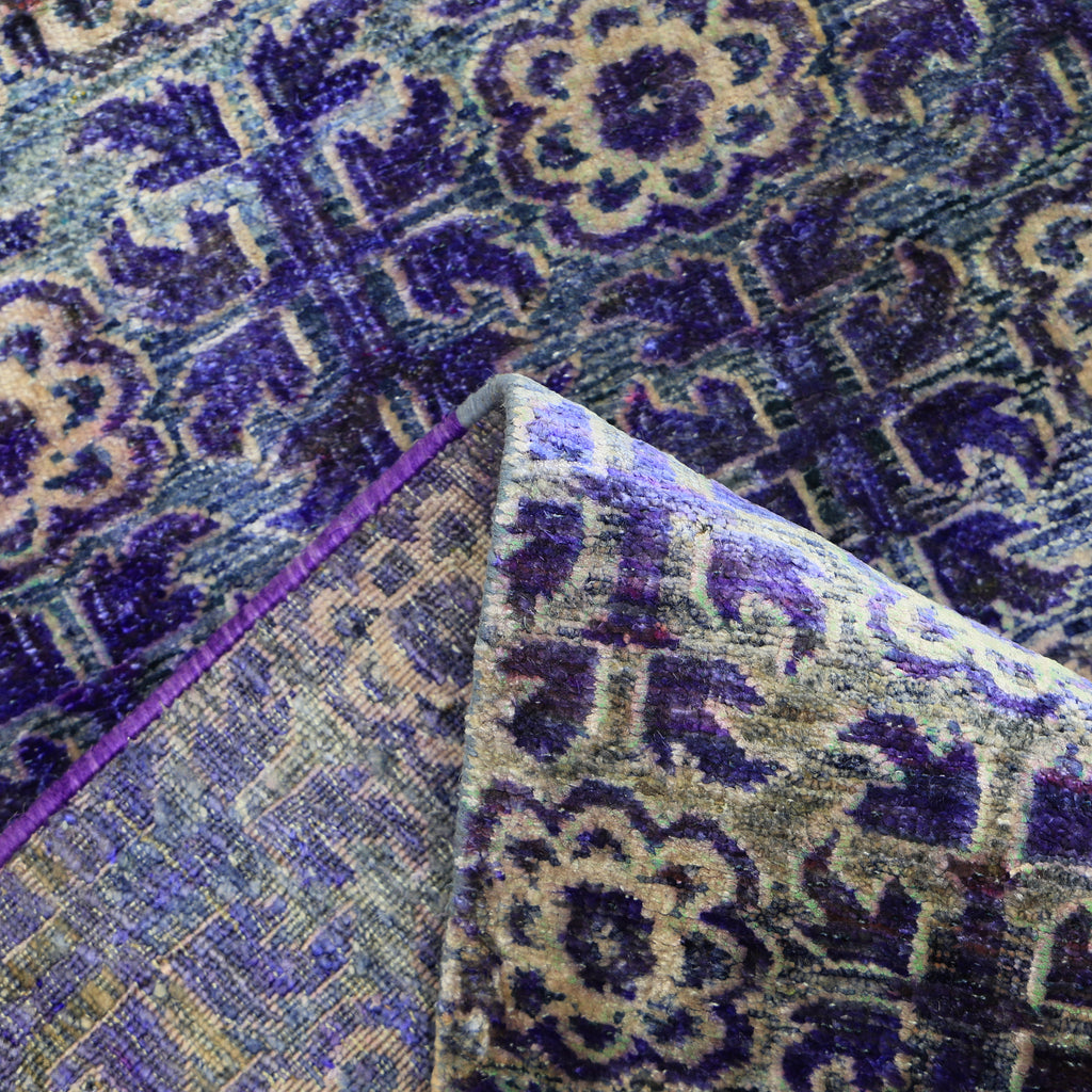 Purple Alchemy Contemporary Silk Rug - 2'11" x 4'11"