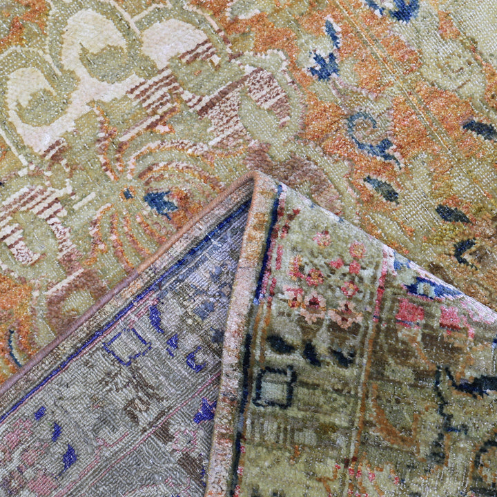 Gold Alchemy Traditional Silk Wool Blend Rug - 8'8" x 13'5"