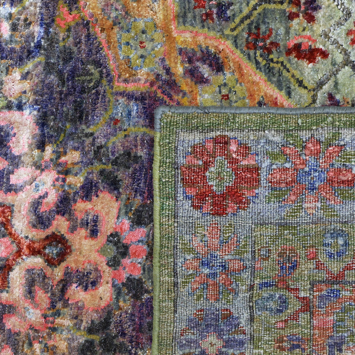 Pink Alchemy Contemporary Silk Runner - 3'4" x 10'7"