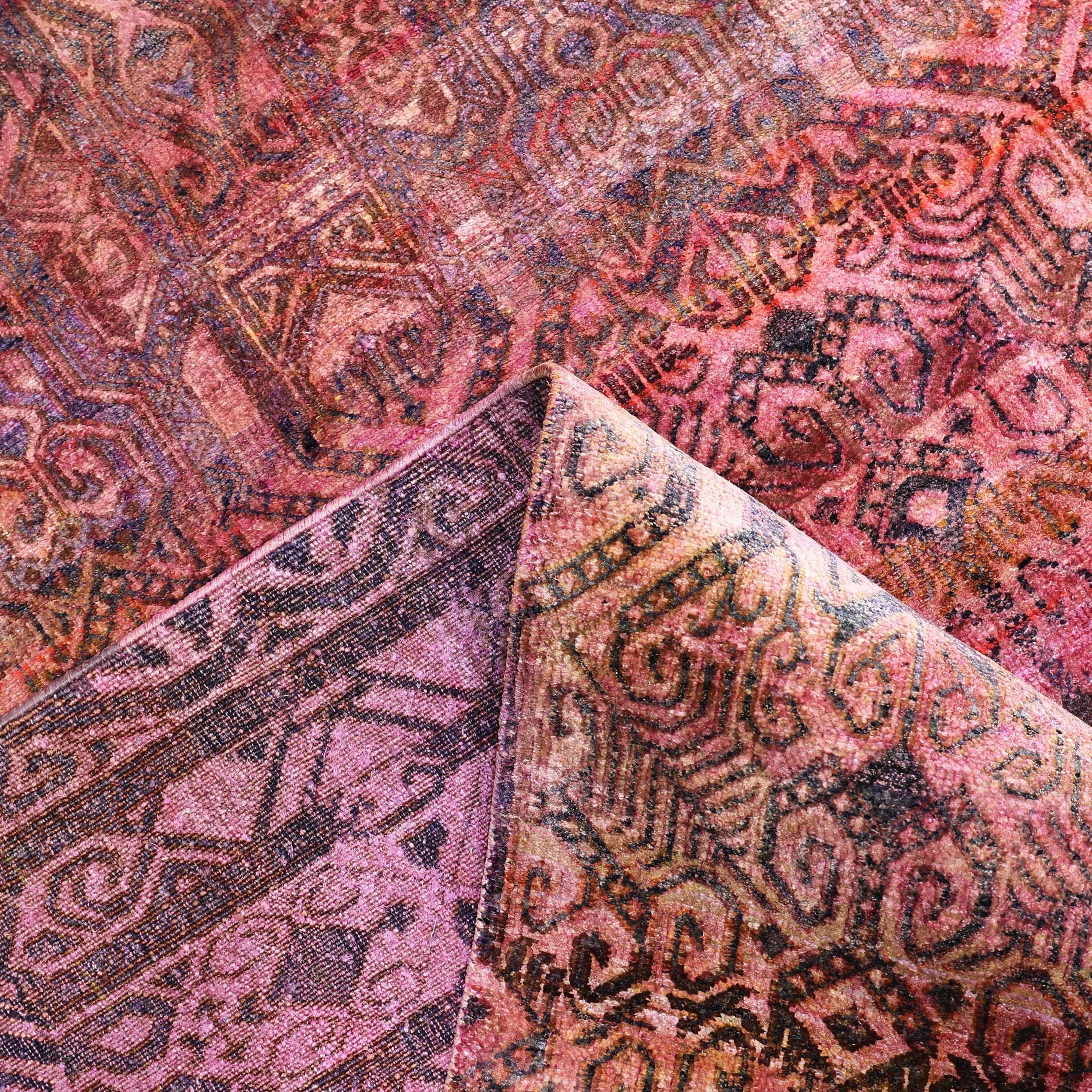 Pink Alchemy Contemporary Silk Rug - 9'0" x 12'0"