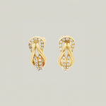 Cartier Diamond Knot Earrings, 1980s