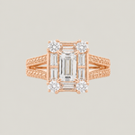 Rose Gold Diamond Cocktail Ring