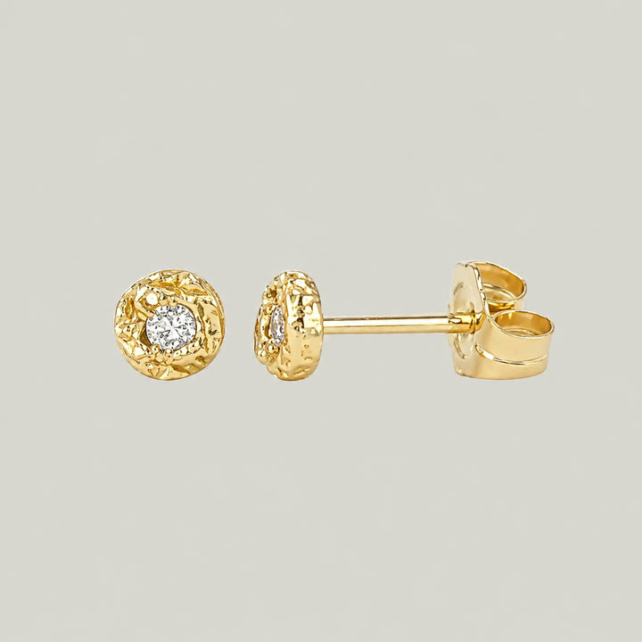 Treasure Diamond Coin Studs