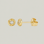 Treasure Diamond Coin Studs