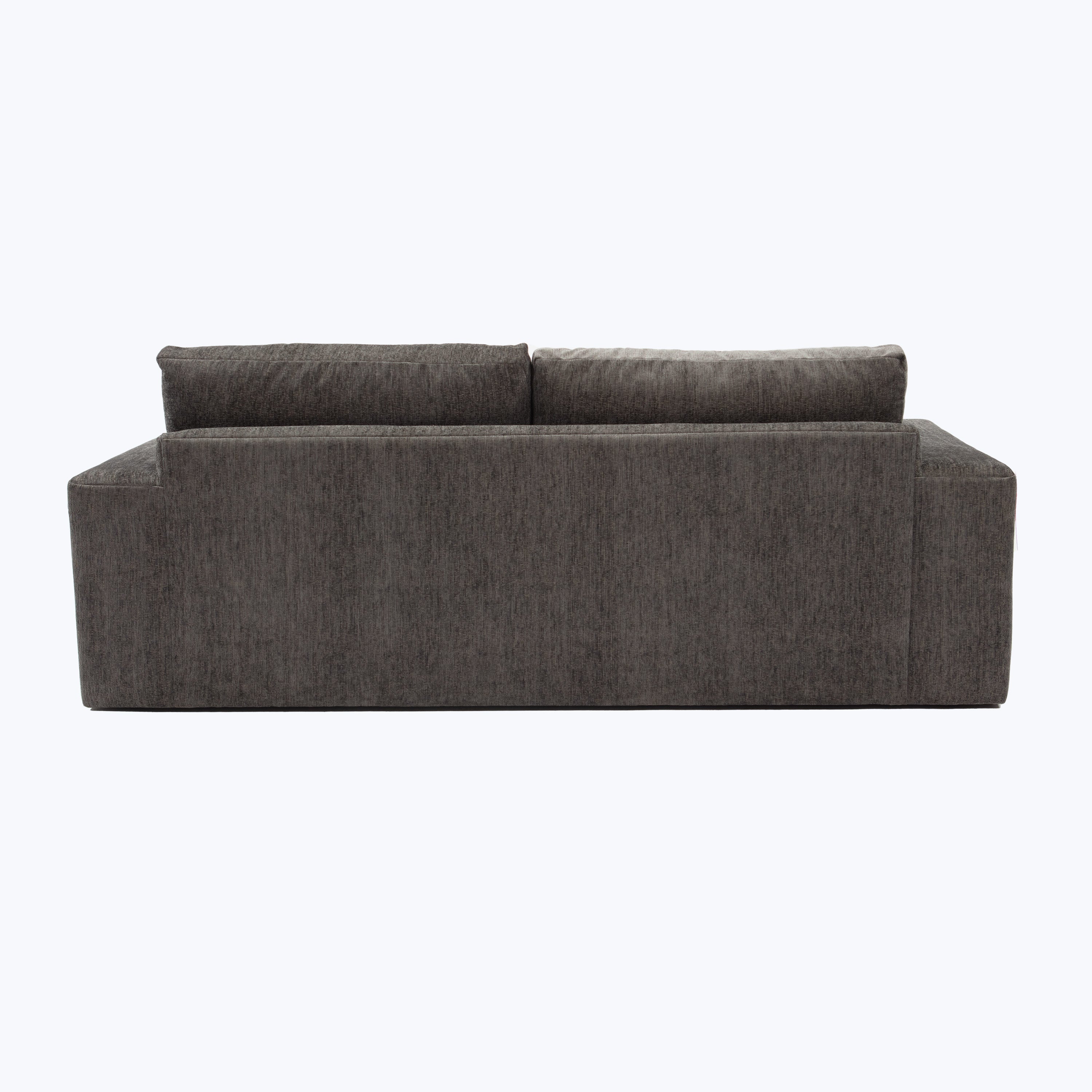 Barclay Sofa 93" W / Teddy, Cotton Blend / Charcoal