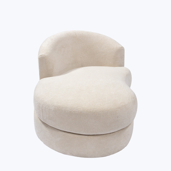 Madison Chaise Right-Arm / Snoopy, Plush Woven / Cream