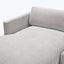 Bond Street Chaise Sectional Left-Chaise / Snoopy, Plush Woven / Feather