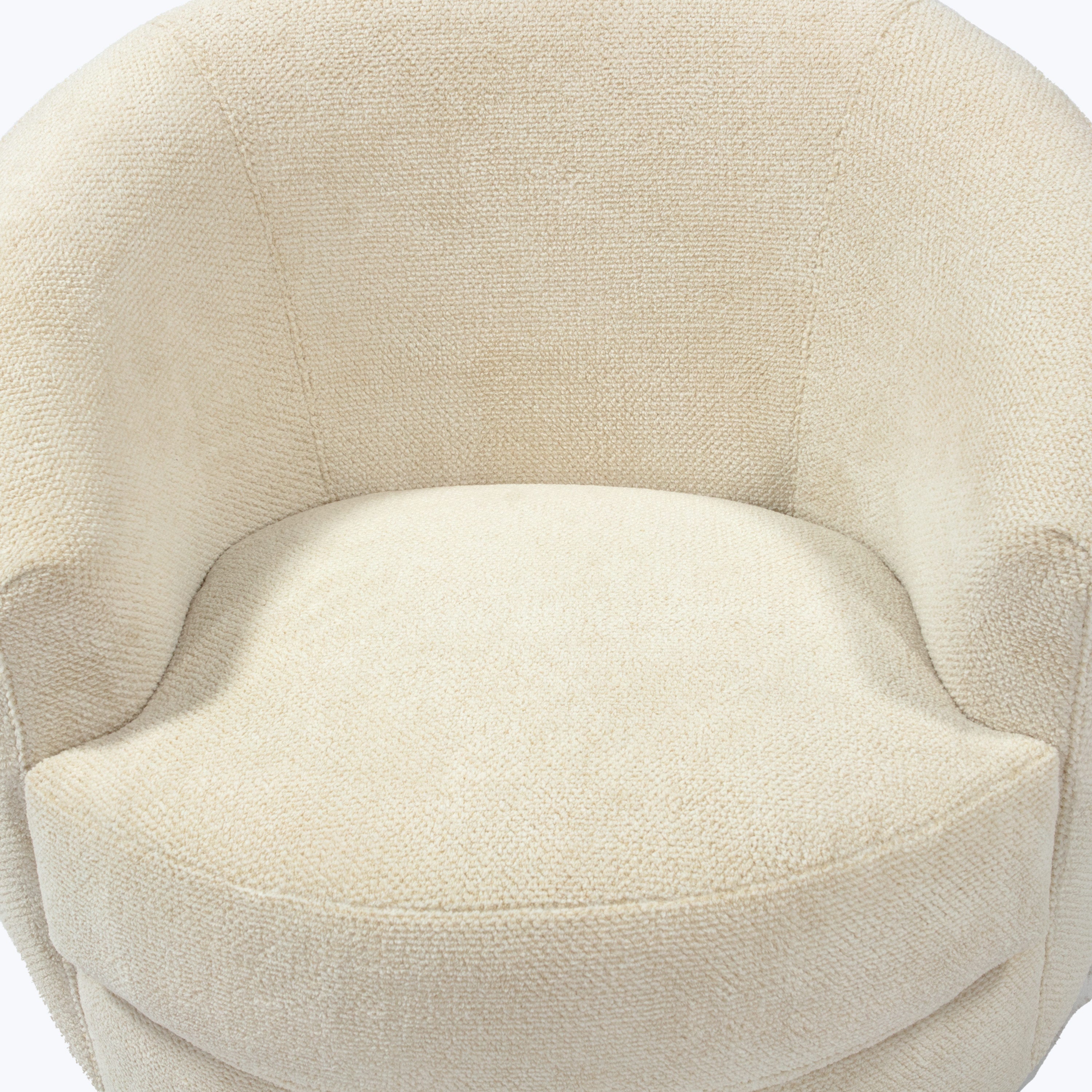 Madison Swivel Chair Snoopy, Plush Woven / Cream