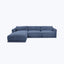 Bond Street Chaise Sectional Left-Chaise / Snoopy, Plush Woven / Denim