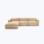 Bond Street Chaise Sectional Left-Chaise / Snoopy, Plush Woven / Autumn