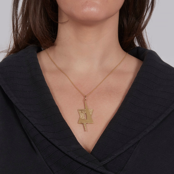 Brutalist ‘Hai’ Magen David Pendant