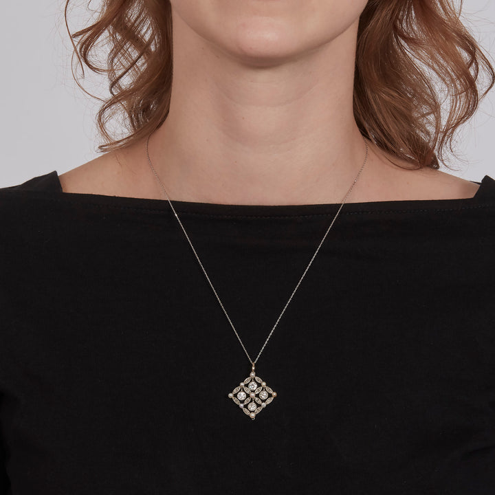 Platinum Art Deco Pendant