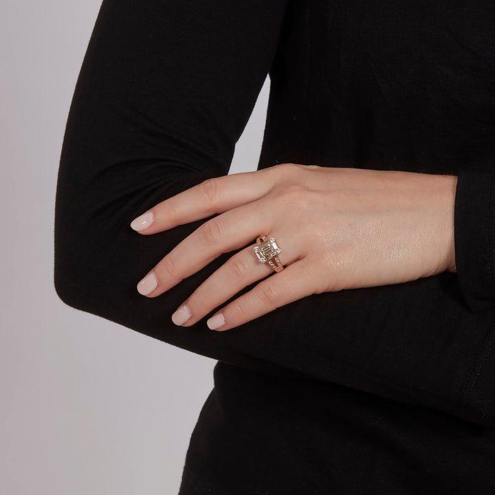 Rose Gold Diamond Cocktail Ring