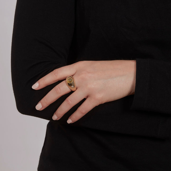 Retro Cat Eye Diamond Ring