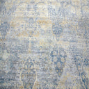 Blue Traditional Silk Wool Blend Rug - 9'1" x 12'1"