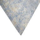 Blue Traditional Silk Wool Blend Rug - 9'1" x 12'1"