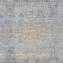 Blue Traditional Silk Wool Blend Rug - 9'1" x 12'1"