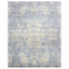 Blue Traditional Silk Wool Blend Rug - 9'1" x 12'1"