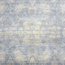 Blue Traditional Silk Wool Blend Rug - 9'1" x 12'1"