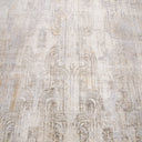 Beige Contemporary Silk Rug - 8'11" x 12'4"