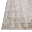 Beige Contemporary Silk Rug - 8'11" x 12'4"