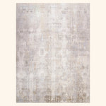 Beige Contemporary Silk Rug - 8'11" x 12'4"