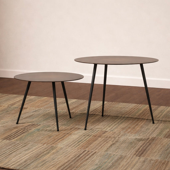 Flatiron Brass Side Table