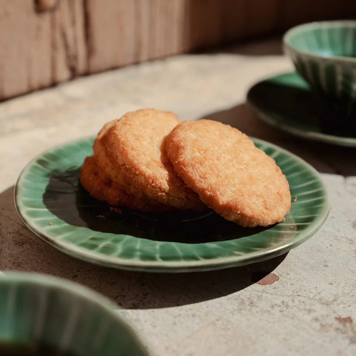 Green Verde Lanza Bread Plate, Set of 2