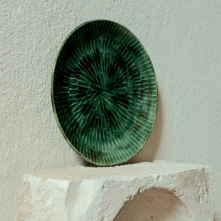 Green Verde Lanza Dinner Plate, Set of 2