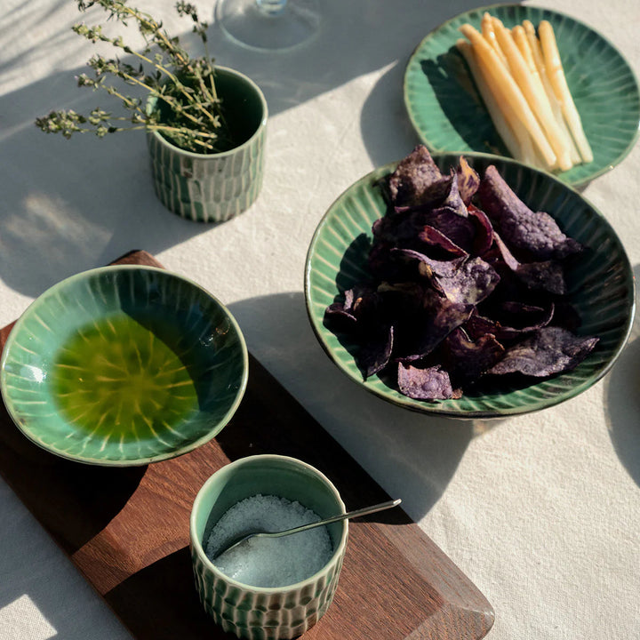 Green Verde Lanza Soup Bowl, Set of 2