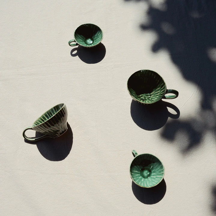 Green Verde Lanza Espresso Cup, Set of 2