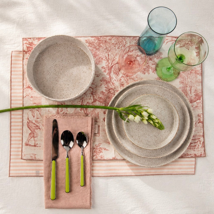 Speckled Stoneware Pasta Bowl