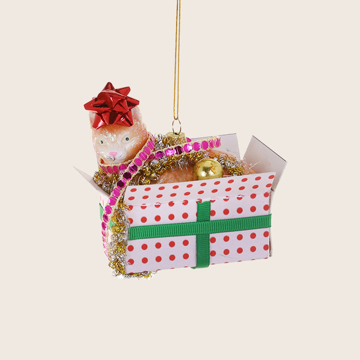 Christmas Kitty Ornament