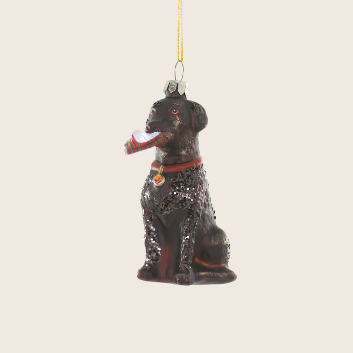 Lab With Slipper Ornament
