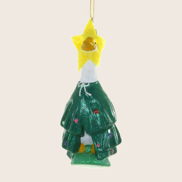 Porch Goose Christmas Tree Ornament