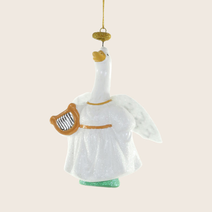 Porch Goose Angel Ornament