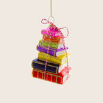 Stacked Tomes Bright Ornament